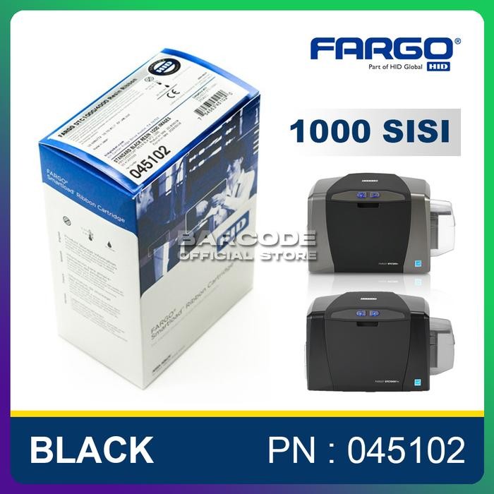Fargo DTC 1250E & C50 ( PN : 045102 ) DTC1000/4000 Resin Ribbon Black