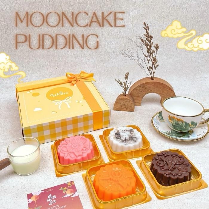 Box of Mooncake Pudding - Hampers Mooncake Pudding - Mooncake Festival