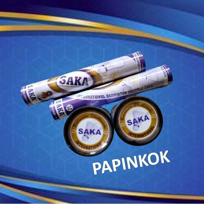 Shuttlecock Saka Ungu