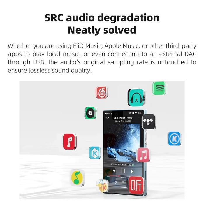 Fiio Jm-21 / Jm 21 / Jm21 Android 13 Portable High-Res Lossless Digital Audio / Music Player Promo 