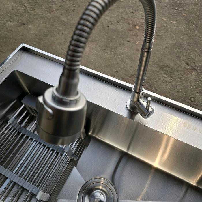 Kitchen Sink Porteble Stainles 2 Lubang/ Kitchen Sink 8245 Stainles / Wastafel Cuci Piring 82*45