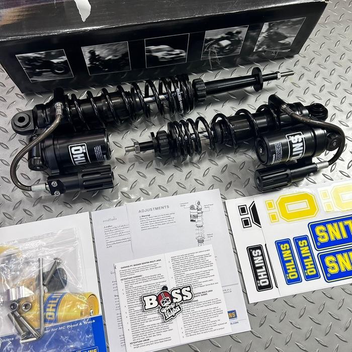 Shock Tabung Ohlins YA Series BLACK with Preload Adjuster Vespa