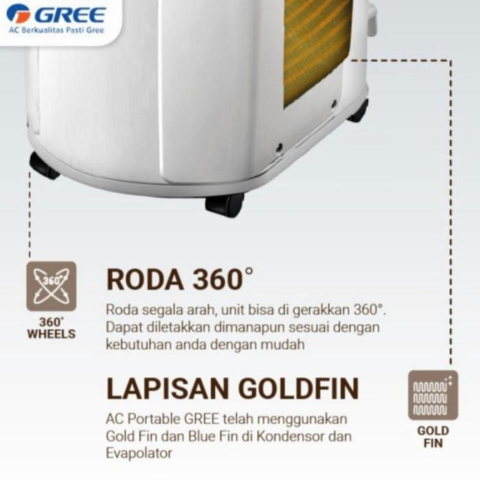 AC Portable Gree 1 PK GPC 09P1 Gree P1 Portable AC With Air Purifier