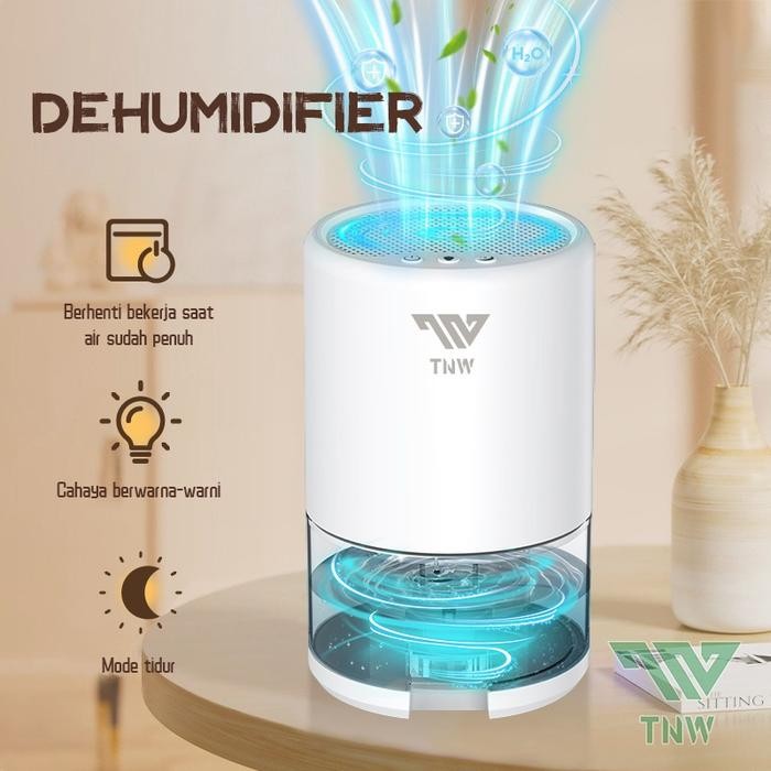 TNW HD10 Dehumidifier 1L Air Dryer 2 In 1 Air Purifier Portabel Dehumidifier Serap Air Penyerap