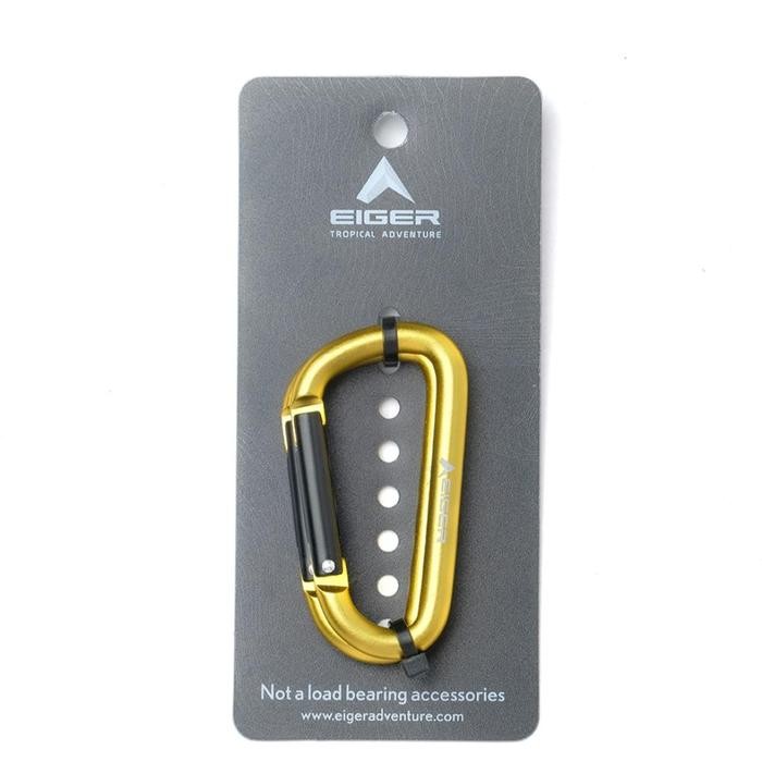 EIGER 6 MM D CARABINER 2 PCS KEYCHAIN