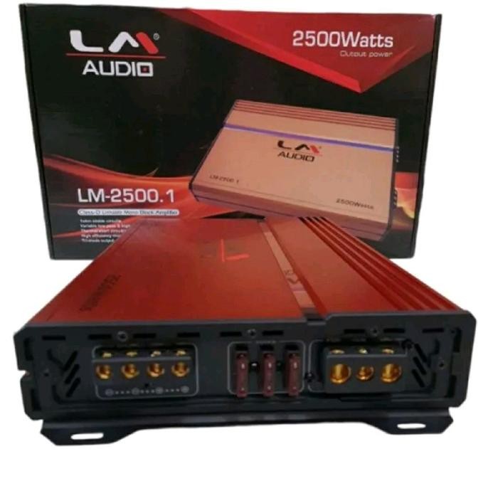 Power Monoblock LM AUDIO LM-2500.1 Amplifier Class D 1 annel Monoblok Mono Mobil LM2500.1 LM 2500.1