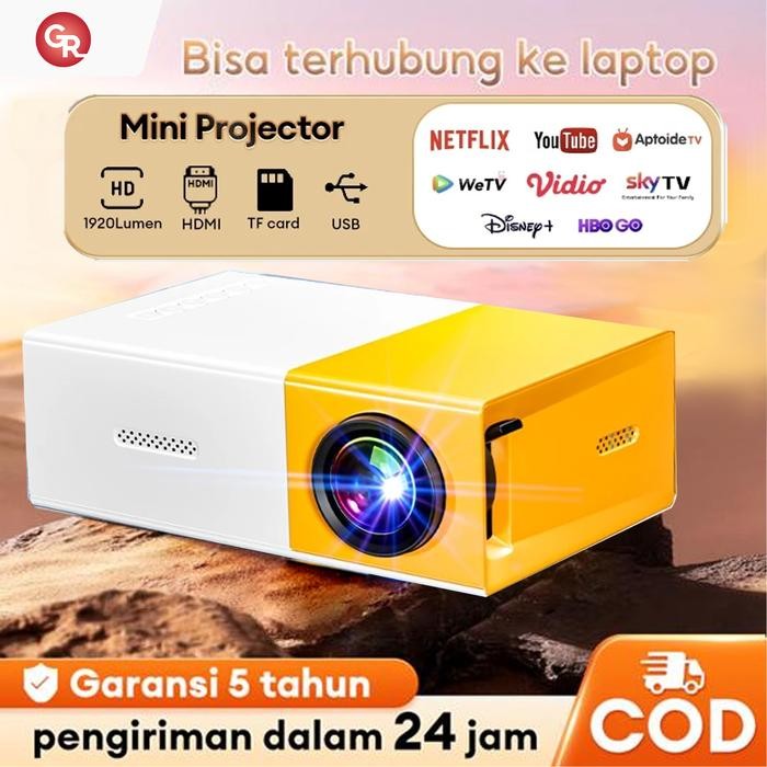 Projector Mini For Phone Portable Home Theater Murah Mini Proyektor Yg300 Usb Hdmi Laptop Projector