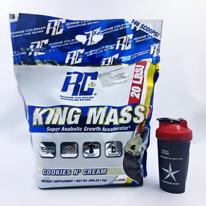 King Mass RCSS 20 lbs Kingmass Gainer Masstech Muscletech 20lbs 20lb