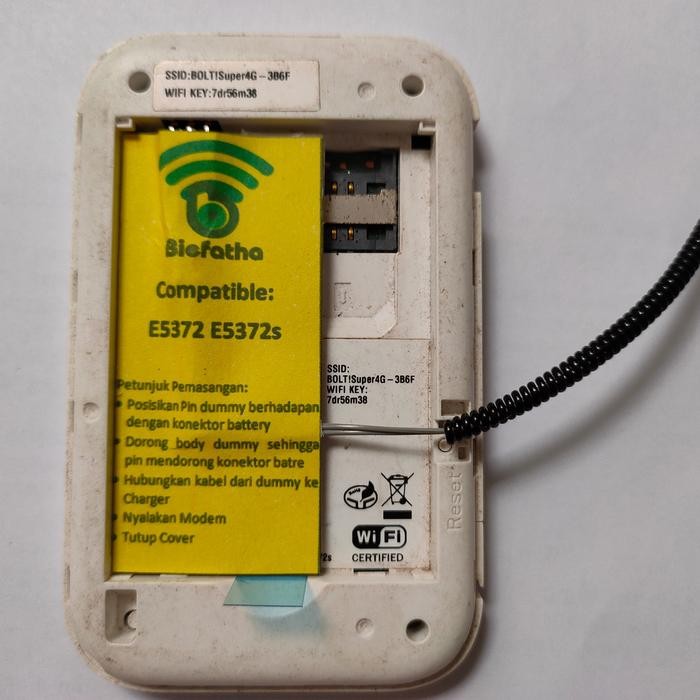 Dummy Battery Modem Bolt E5372 E5372s - Fake Baterai