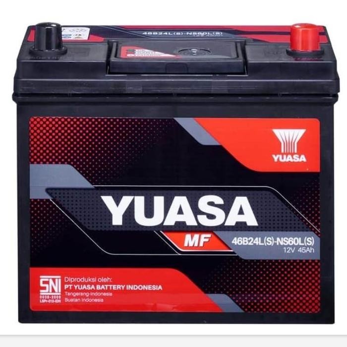 ACCU YUASA NS60S / NS60L / NS60LS / NS60 MF 45AH KERING