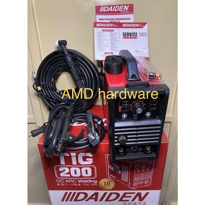 Terbatas Mesin Las Argon Tig 200 Pulse Daiden Original Japan Tigi200 Stainless Terlariss 