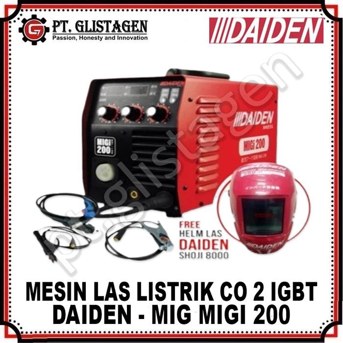 Hemat Daiden Mig 200 Mesin Las Listrik Mig / Migi / Mag / Co2 / Tanpa Gas Terlariss 