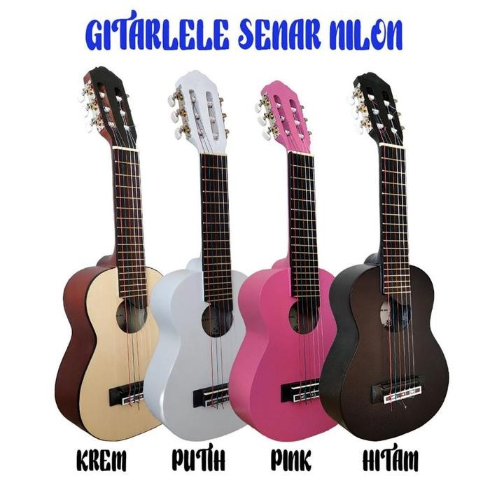 Promo Paket Bundling Hemat Gitarlele Akustik Elektrik Senar Nilon & String Allshop