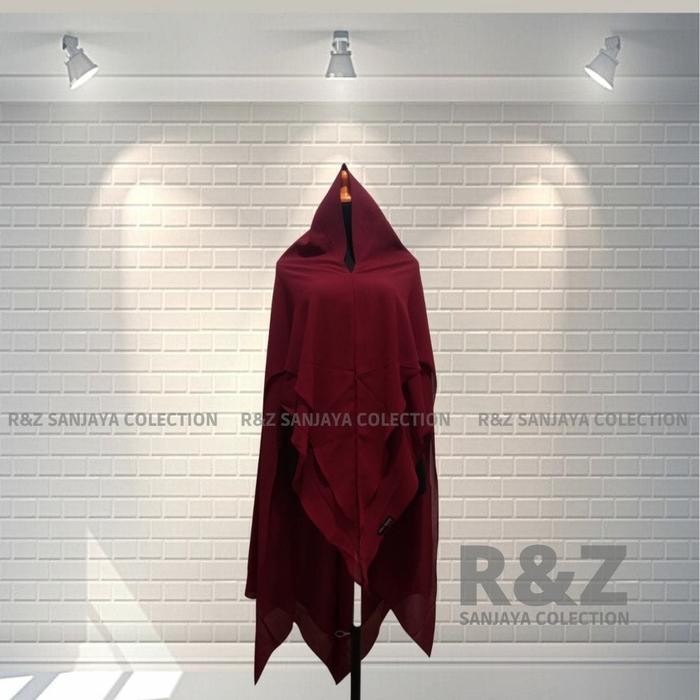 Best Seller Khimar Jumbo Premium 2 Layer Syar'I//Hijab Syar'I Babydoll//Hijab Aurora Jumbo Ceruti