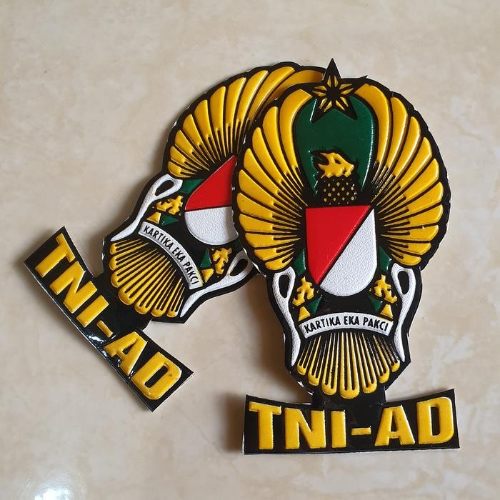 Bkb ArlC sticker embos logo ekapaksi tni ad - stiker timbul HB976BERGARANSI