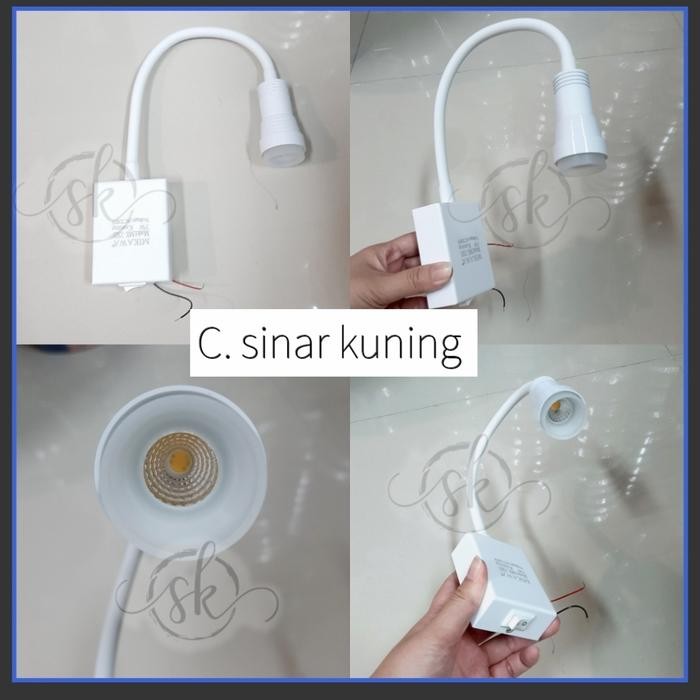 Lampu Flexible / lampu tempel dinding /led baca /lampu baca