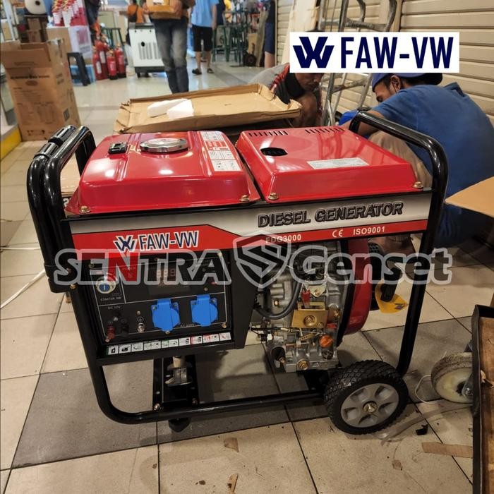 Terhemat Genset 3000 Watt Solar Faw-Vw Fdg3000 Germany Technology Terlariss 