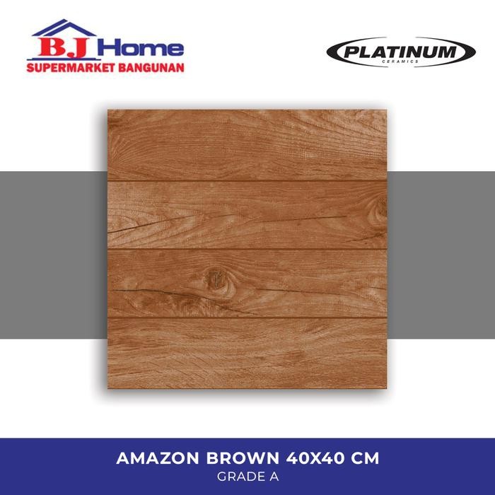 (Promo) Platinum Amazon Brown 40X40 KW1 - Keramik Lantai Terlaris Termurah