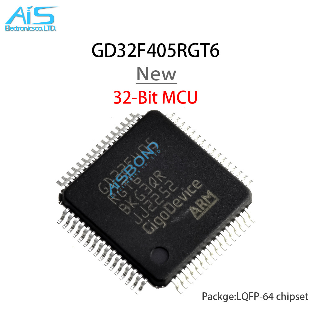 New STM STM32F MCU STM32F405RGT6 GD32F405RGT6 STM32F405 32F405RGT6 GD32F405 RGT6 QFP64 Chipset