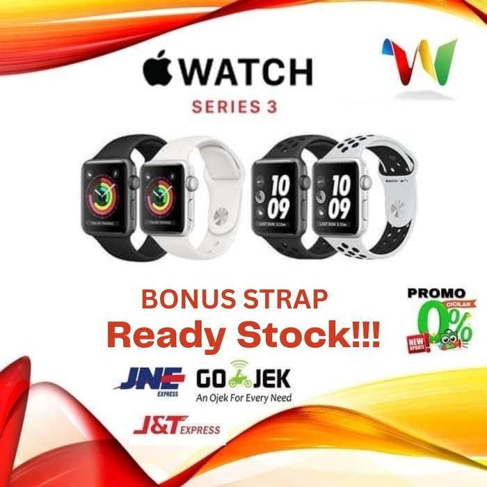 Apple Watch Series 3 38mm 42mm Grey Black Silver Nike Alum Iwatch