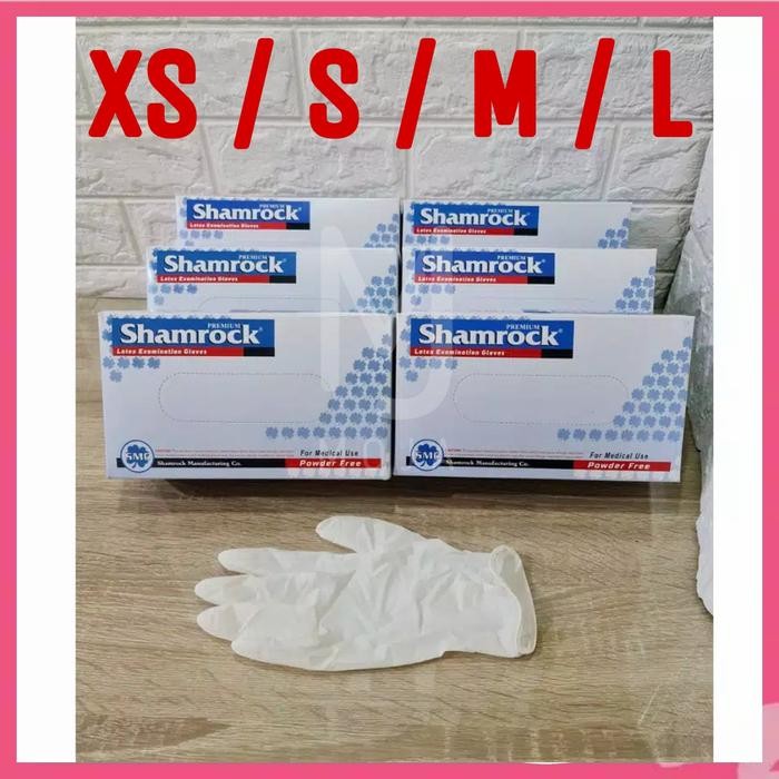 KJB [ 1 BOX ISI 100 PCS ] SARUNG TANGAN KARET LATEX ( PUTIH )