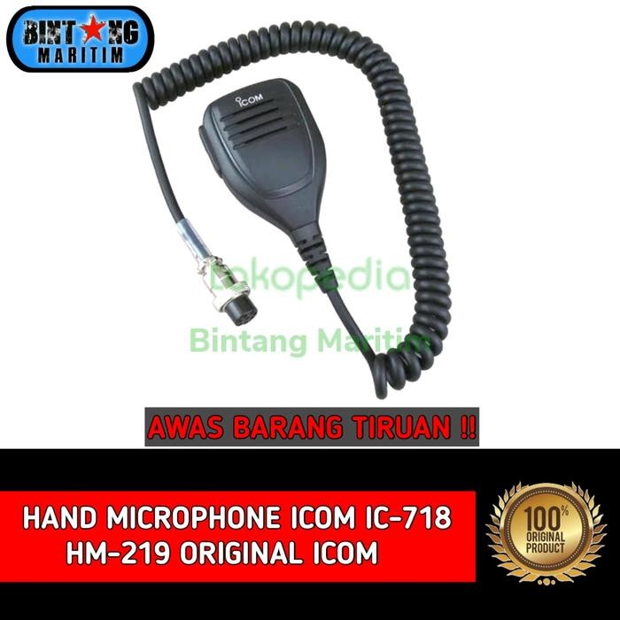 HANDMIC ICOM IC-718 HM 219 ORIGINAL HAND MIC IC718 IC 718 MIC ICOM ORI