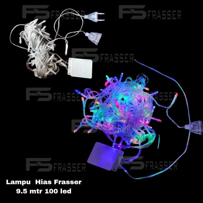 FRASSER LAMPU TUMBLR / LAMPU NATAL LED RAINBOW / TUMBLR LIGHT / LAMPU HIAS 10M 100 LED KOTAK