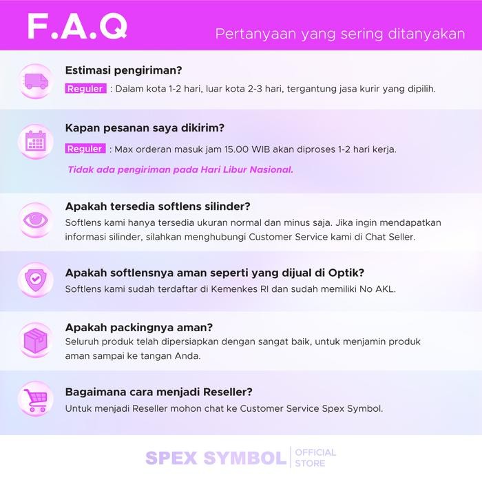 lxek- Spex Symbol Softlens X2 Sanso Color Varian Shadow Eye Soflen