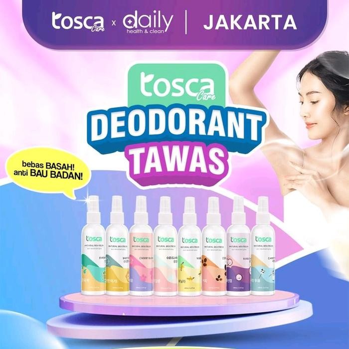 [BANLI] TOSCA Deodorant Spray Tawas Cair Ampuh Mencegah Bau Ketiak dan Bau Badan Non Alkohol