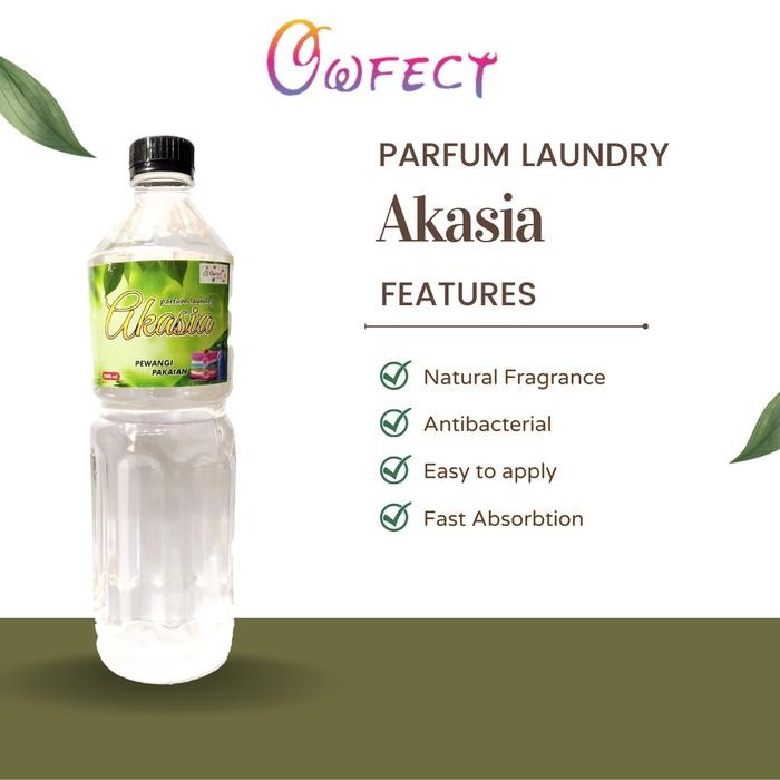 NewsBanget- Owfect Parfum Laundry Akasia / Pewangi Pakaian Laundry Kemasan 1000Ml