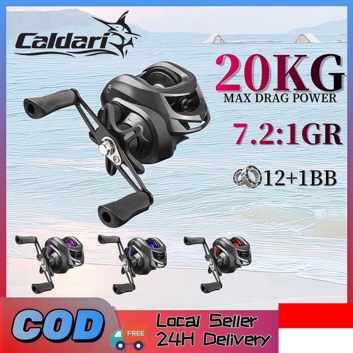 Indonesia SpotDAIWA fishing Reel casting murah Baitcasting Casting Reel Pancing Casting 7.2: 1