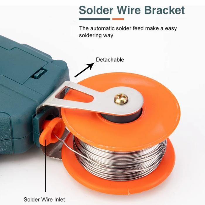 OTOMATIS TIMAH SOLDER IRON KIT ADJUSTABLE GUN ELEKTRIK ALAT LAS PANAS