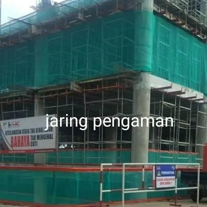 1 Rol Roll Jaring Pengaman Safety Nett Waring Keramba Kasa Proyek Keselamatan Keamanan Hijau 1 Meter