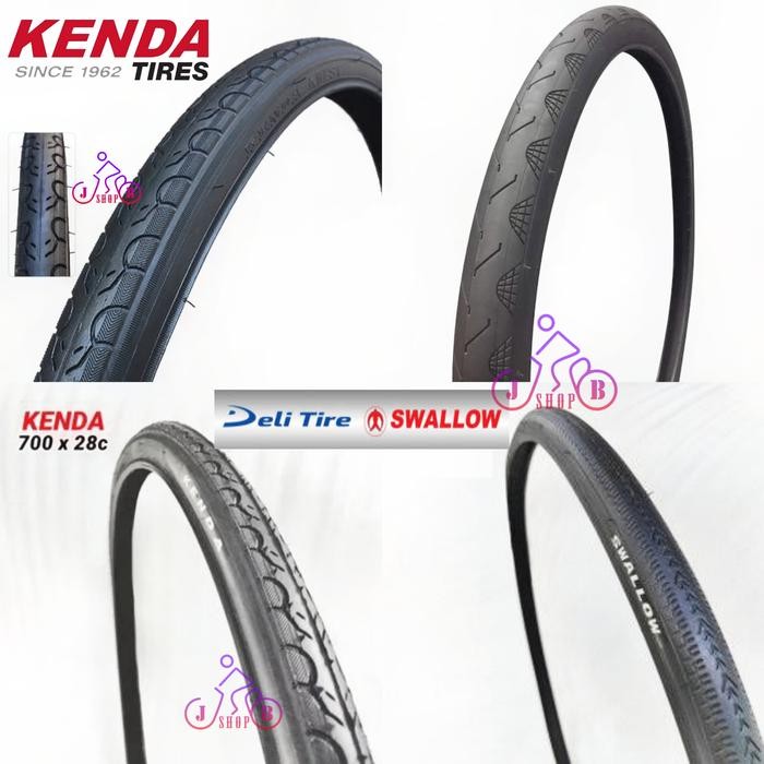 Polygon Bicycle - Ban Luar Sepeda 700 X 23 25 28 C Kenda Swallow Deli Tire 700X23 700X25 700X28