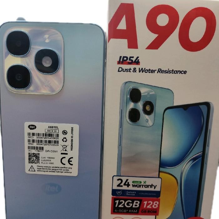 BdGGadget- Itel A90 Ram 12+128 Gb Baterai 5000 Mah Unisig T7100 Garansi Resmi (Imei Terdaftar)