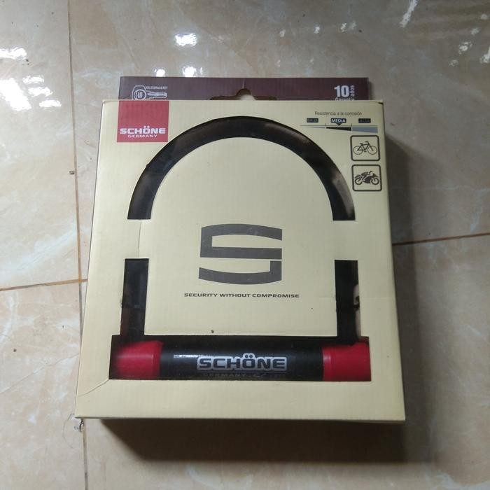 Paling Berkualitas Kunci Gembok Schone Germany Pengaman Sepeda Motor - Kunci Anti Maling Terlariss