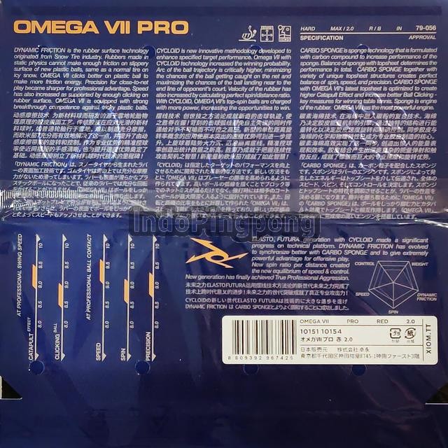 Xiom Omega VII Pro 2.0 - Tenis Meja Pingpong