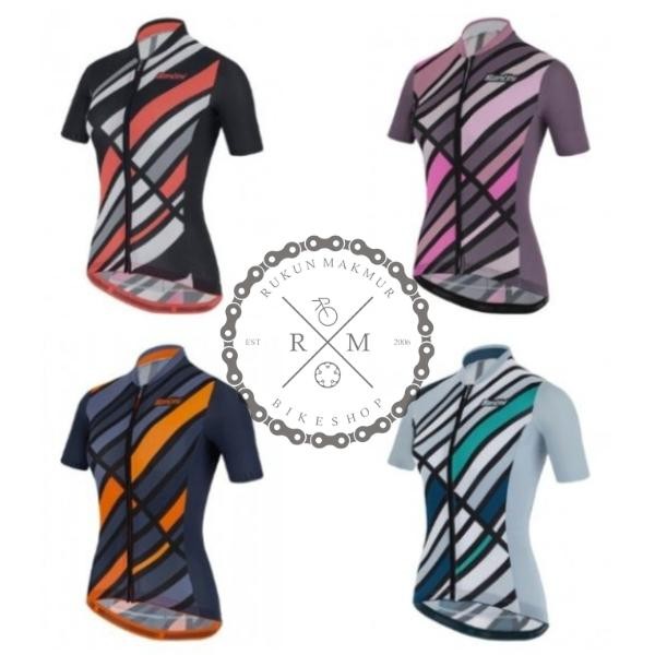 TERMURAH Santini ESLK Raggio Women Road Cycling Jersey - Baju Sepeda Balap Wanita - RoadBike READY