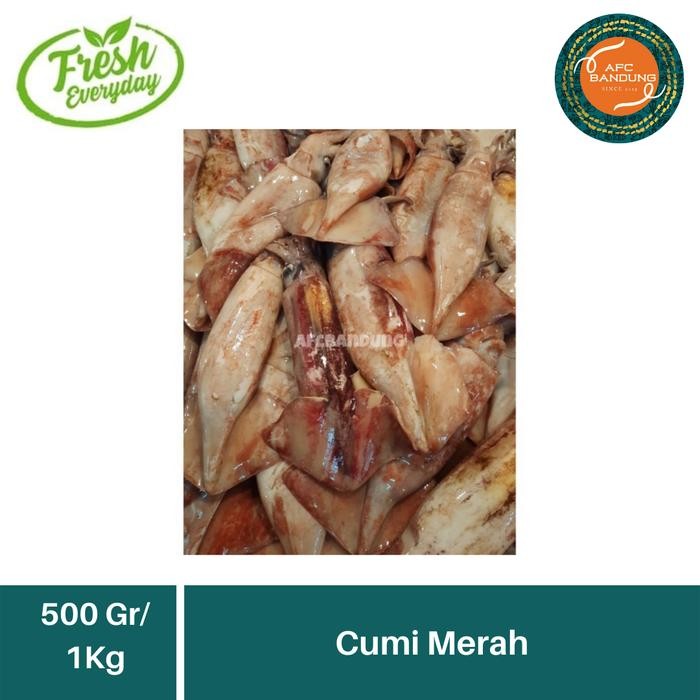 Eat77- Cumi Merah Segar Mentah Cumi Besar 1Kg / 500Gr