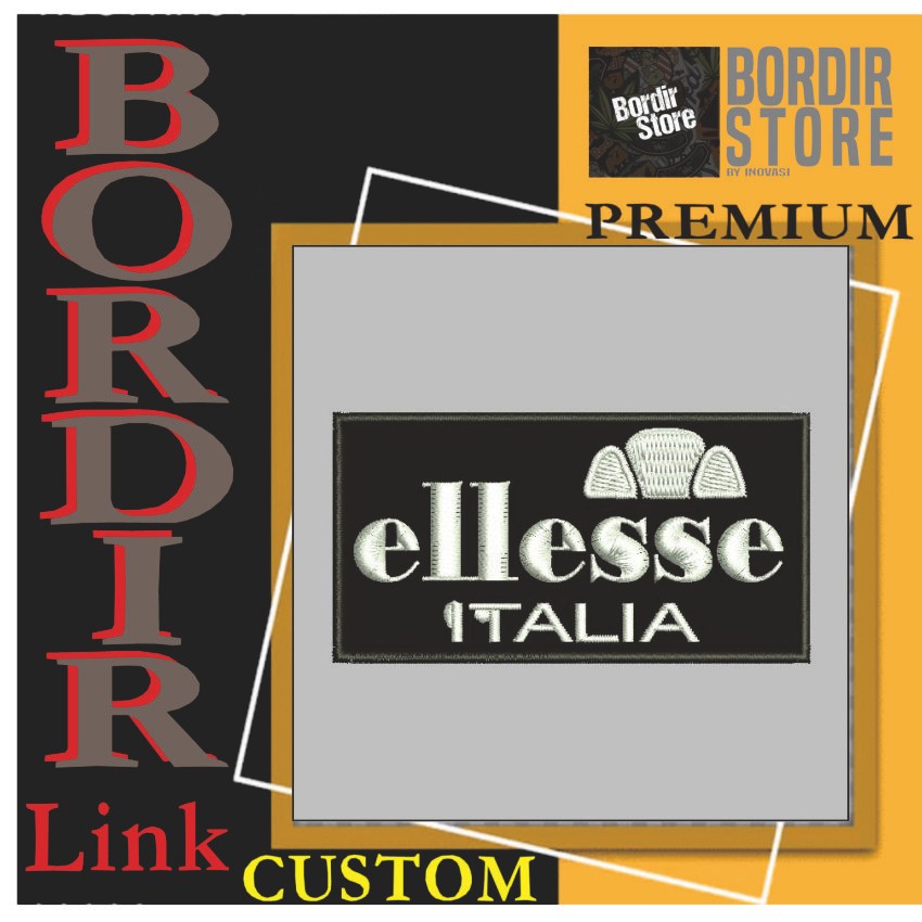 ELLESSE ITALIA SPORTSWEAR BS-1450 PATCH BORDIR LOGO/EMBLEM