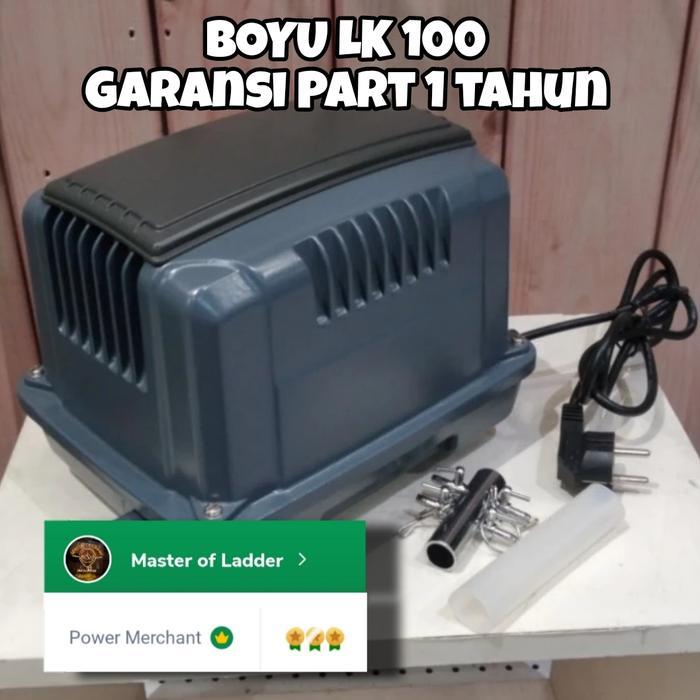Aerator kolam Boyu Pompa Udara Big Flow Lk 100 Tanpa Oli Long Life