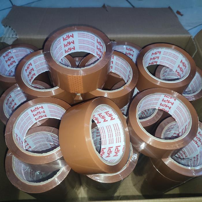 LAKBAN KILOAN MURAH - Lakban Coklat 45 mm x 100 yard - Lakban Packing perkilo