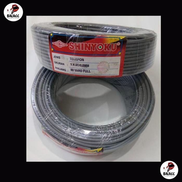 KABEL TELEPON SHINYOKU 50 METER 2C / KABEL WALET 50M / KABEL TWEETER AUDIO SPEAKER 50M / KABEL