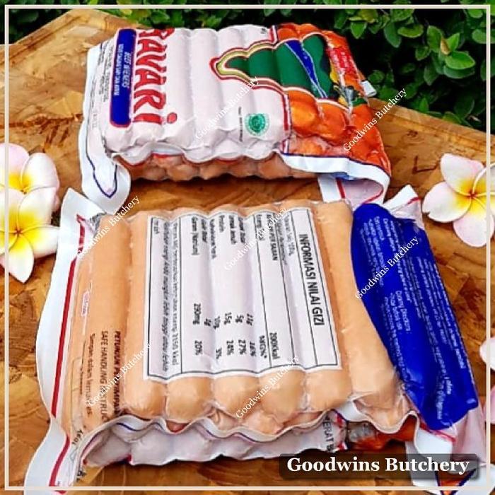 Sosis Hotdog Bavari Wieners Beef & Chicken Sausage Frozen 5" 13Cm 25Pcs 1Kg Terjamin