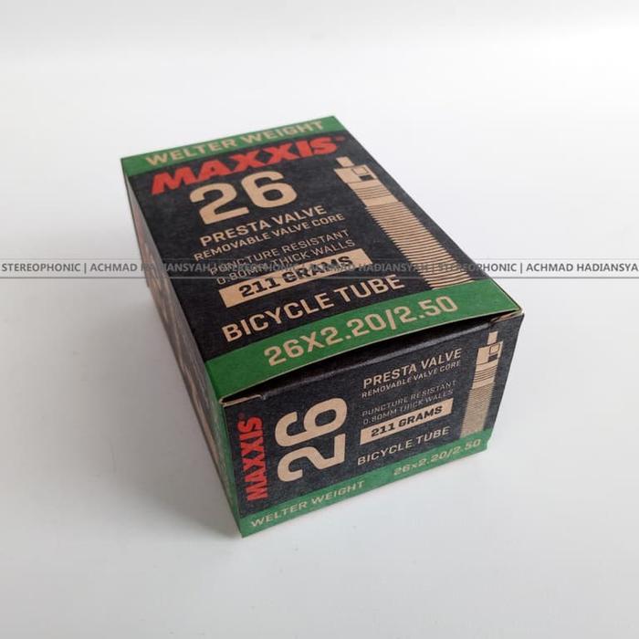 Jual Rugi Ban Dalem Maxxis 26 X 2.50 Pentil Kecil Presta Valve Ban Maxxis 26