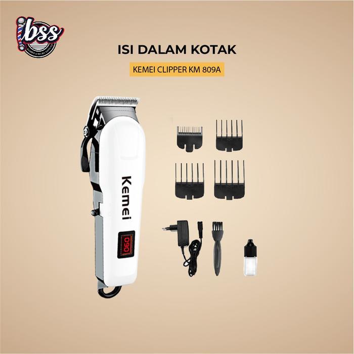 Promo Hair Clipper Kemei 809A Alat Mesin Cukur Rambut Original Km 809A / Kemei Pg 809A Alat Cukur