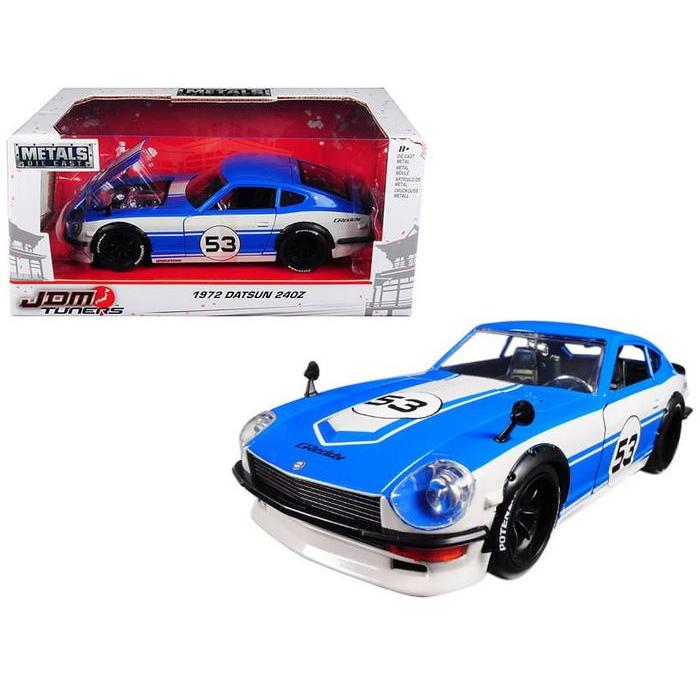 Jada - Jdm Tuners 1972 Datsun 240Z - Biru - Skala 1:24 Terbaru 