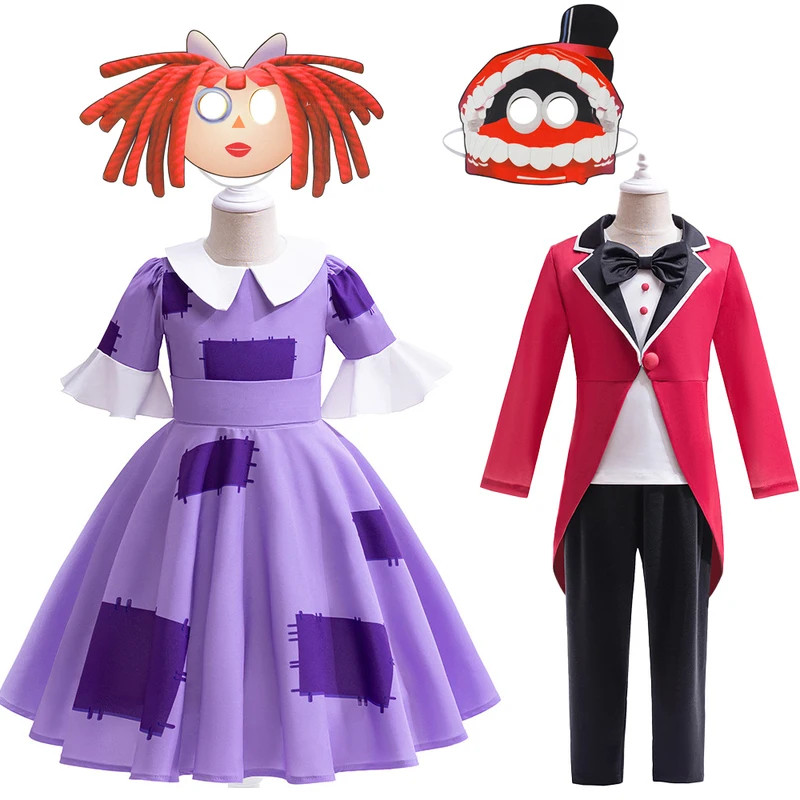 Anime Amazing Digital Circus Cosplay Suits Cartoon Pomni Raghata Jax Caine Cosplay Costume Jumuit