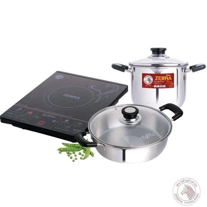 zebra set kompor induksi plus panci zebra 185206