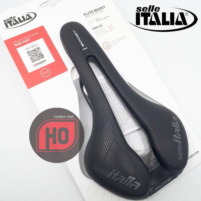 Selle Italia Flite Boost TM Superflow 145mm Manganese Rail Saddle - Sadel Sepeda